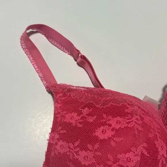 VS Push Up Bra Pink Lace - Picture 2 of 6